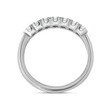 Platinum 0.30ct Diamond Claw Set Wedding Half Eternity Ring, FEU-2388_3