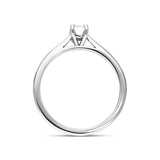 Platinum 0.40ct Diamond Emerald Cut Solitaire Ring, FEU-801_3