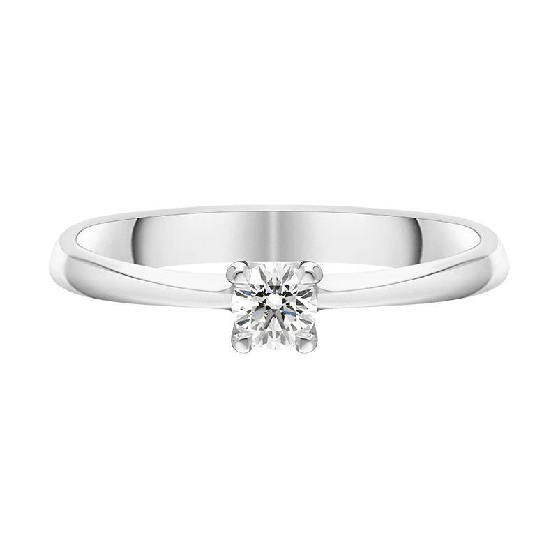 Platinum Brilliant Cut 0.18ct Diamond Solitaire Ring BLC-158