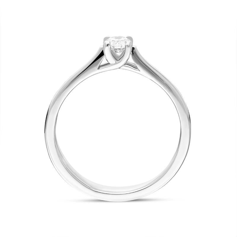Platinum Brilliant Cut 0.20ct Diamond Solitaire Ring BLC-162