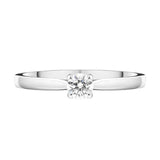 Platinum Brilliant Cut 0.20ct Diamond Solitaire Ring