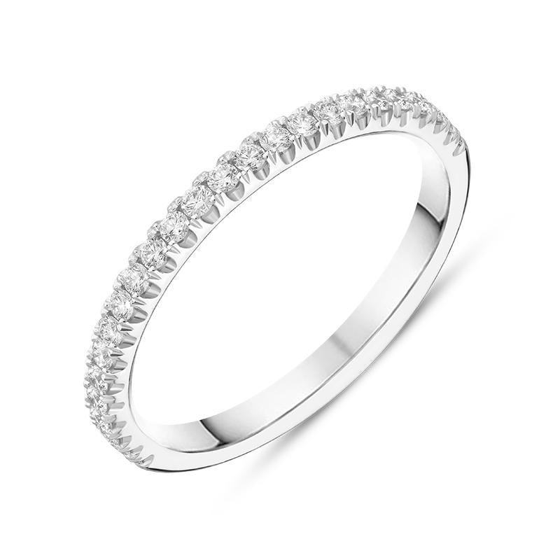 Platinum Brilliant Cut 0.27ct Diamond Half Eternity Ring BLC-176