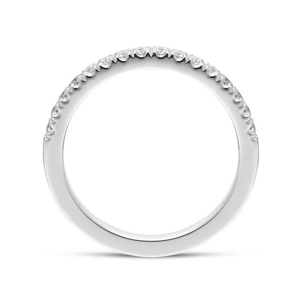 Platinum Brilliant Cut 0.30ct Diamond Half Eternity Ring BLC-179