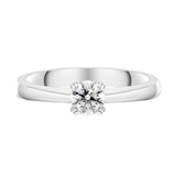 Platinum Brilliant Cut 0.31ct Diamond Solitaire Ring BLC-160