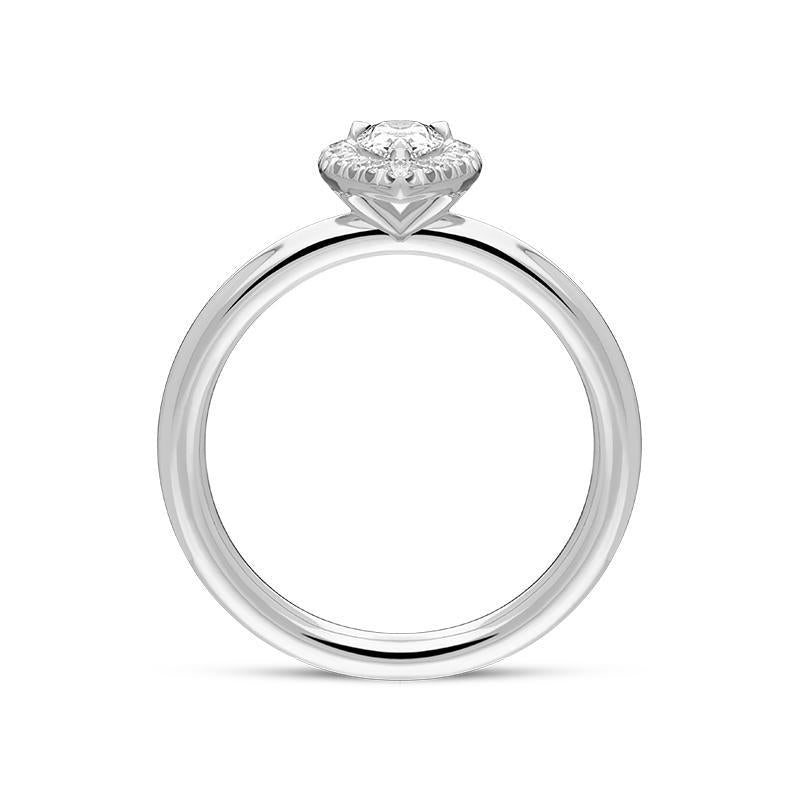 Platinum Brilliant Cut 0.39ct Diamond Pear Ring BLC-171