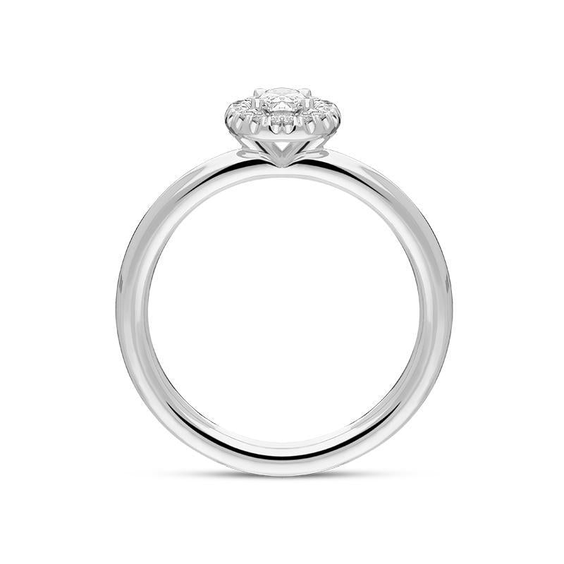 Platinum Brilliant Cut 0.40ct Diamond Oval Ring BLC-170