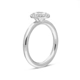 Platinum Brilliant Cut 0.40ct Diamond Oval Ring BLC-170