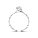 Platinum Brilliant Cut 0.42ct Diamond Trellis Set Solitaire Ring BLC-165