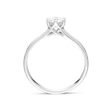 Platinum Brilliant Cut 0.55ct Diamond Trelis Set Solitaire Ring BLC-164