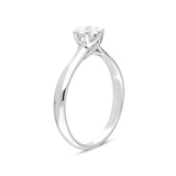 Platinum Brilliant Cut 0.55ct Diamond Trelis Set Solitaire Ring BLC-164
