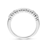 Platinum Brilliant Cut 0.80ct Diamond Half Eternity Ring BLC-180