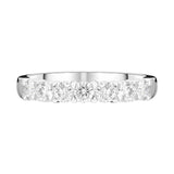 Platinum Brilliant Cut 0.80ct Diamond Half Eternity Ring BLC-180