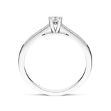 Platinum Brilliant Cut Diamond Shoulder Solitaire Ring BLC-155