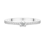 Platinum Brilliant Cut Diamond Shoulder Solitaire Ring BLC-155