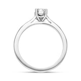 Platinum Diamond Emerald Cut Solitaire Ring, FEU-2467_3