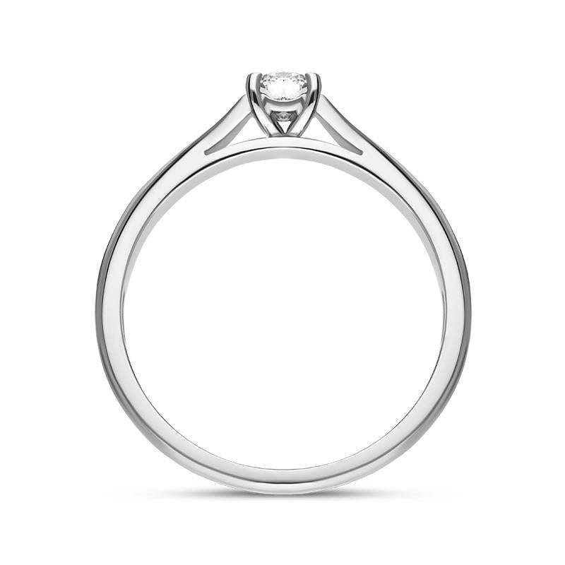 Platinum Diamond Round Brilliant Cut Solitaire Ring, FEU-1617_3