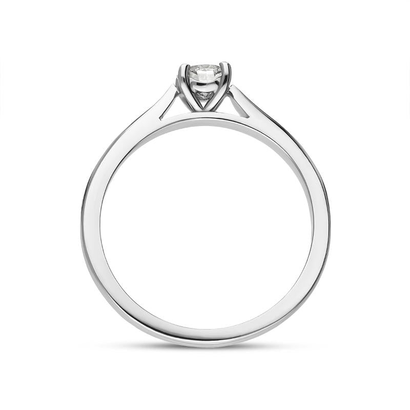Platinum Diamond Round Brilliant Cut Solitaire Ring, FEU-2047_3