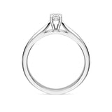 Platinum 0.20ct Diamond Solitaire Ring FEU-2126