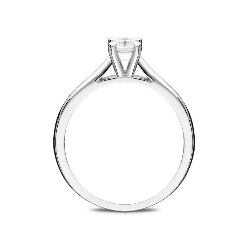 Platinum 0.25ct Diamond Solitaire Ring FEU-2127