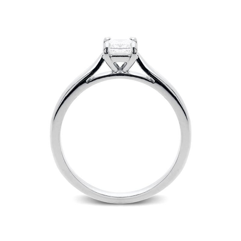 Platinum 0.30ct Diamond Princess Cut Solitaire Ring