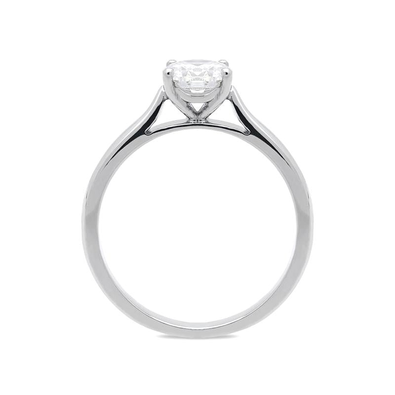 Platinum 0.50ct Diamond Brilliant Cut Solitaire Ring. FEU-1634.