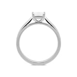 Platinum 0.52ct Diamond Princess Cut Solitaire Ring FEU-811