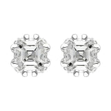 Platinum 0.40ct Diamond Stud Earrings FEU-1643