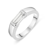 Platinum 0.55ct Diamond Baguette Cut Ring. RUNQ0000444.