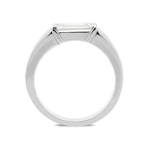 Platinum 0.55ct Diamond Baguette Cut Ring. RUNQ0000444.