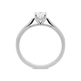 Platinum 0.66ct Diamond Brilliant Cut Solitaire Ring. FEU-1641.