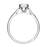 Platinum 1.01ct Diamond Round Brilliant Cut Solitaire Ring 17937B2 side