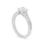 Platinum 1.17ct Diamond Cushion Cut Ring, PJW-342.