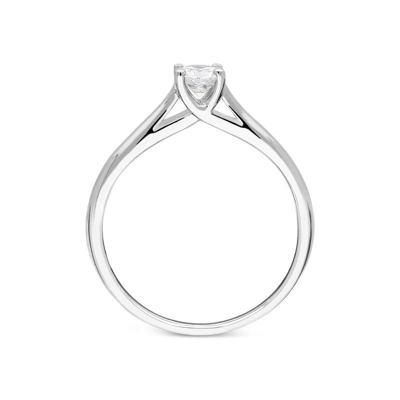 Platinum Brilliant Cut 0.34ct Diamond Solitare Ring R1123