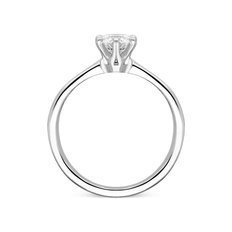 Platinum 0.60ct Diamond Solitare Ring R1126
