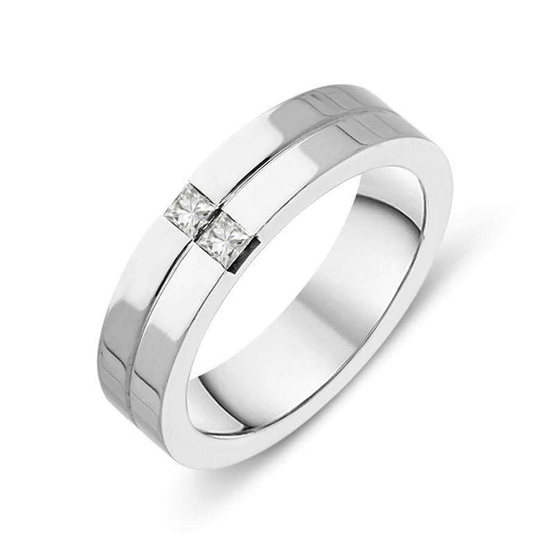 Platinum and 18ct White Gold Diamond Wedding Eternity Ring